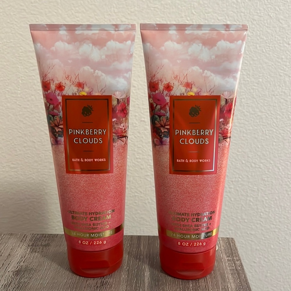 Bath and Body Works 2 pack Body Cream PINKBERRY CLOUDS